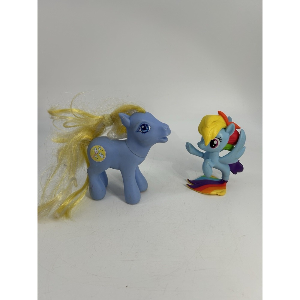 My Little Pony MLP G3 Bubblecup Bubble Cup Pony & Rainbow Dash Seapony Lot